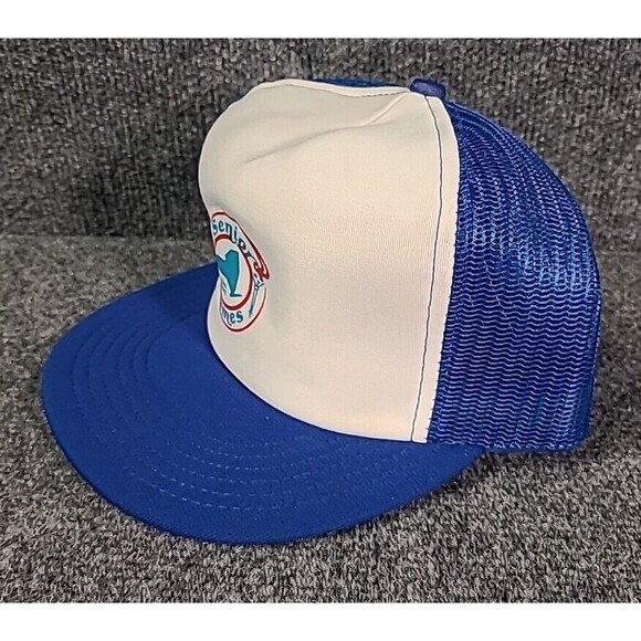 Vintage 1987 Senior Games New York State Trucker Hat Challenger Caps USA - Picture 3 of 6